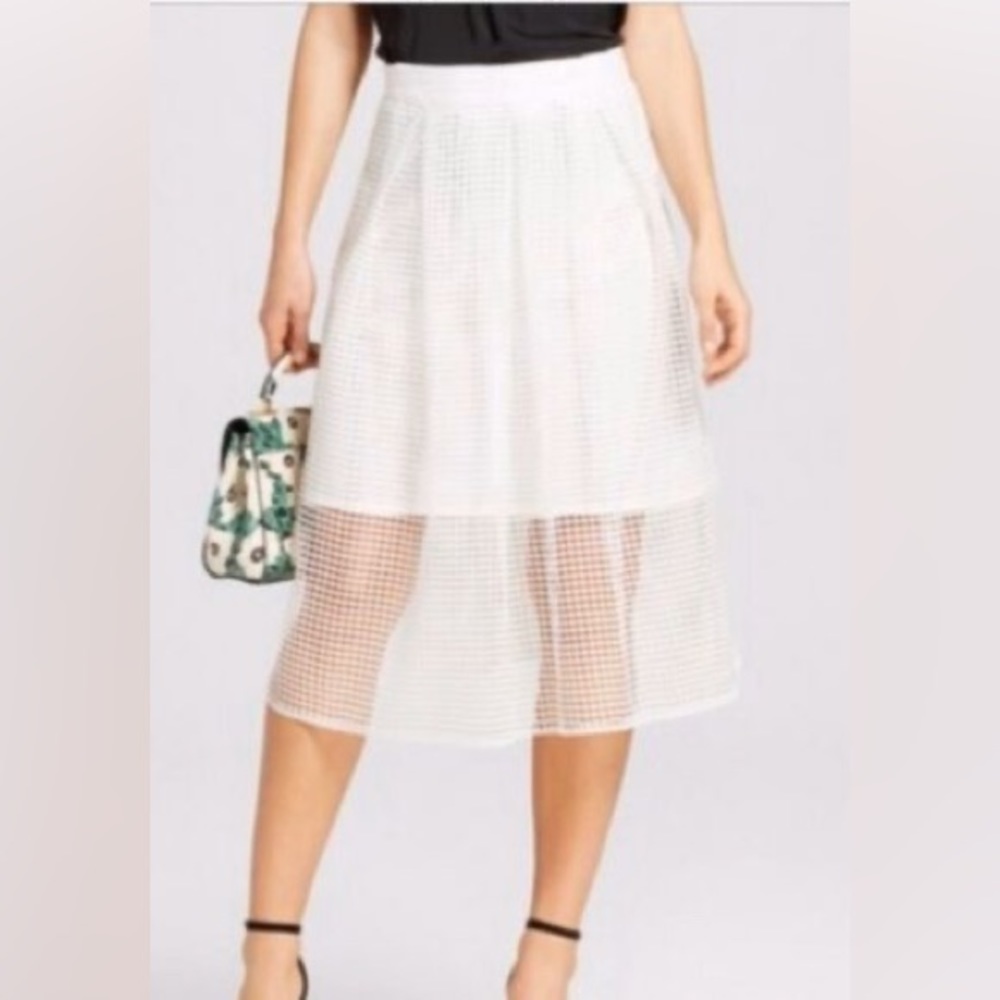 White Caged Skirt